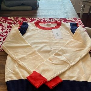 Avara ruffle sleeve sweater. Xs